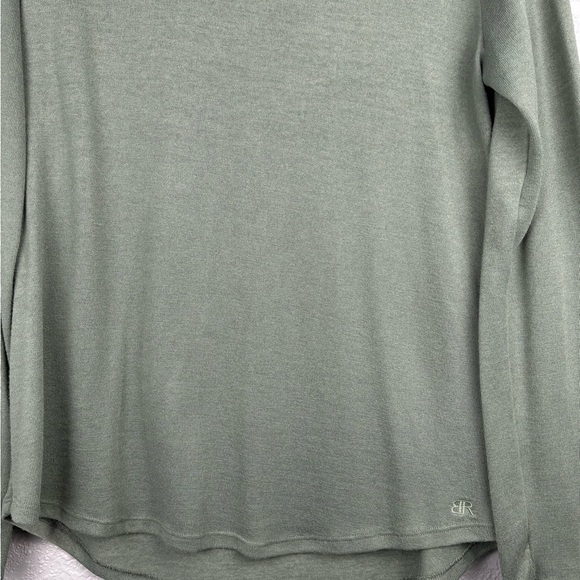 Banana Republic Women’s Large Sage Green Long Sleeve Tee Classic Minimalist - Picture 3 of 10
